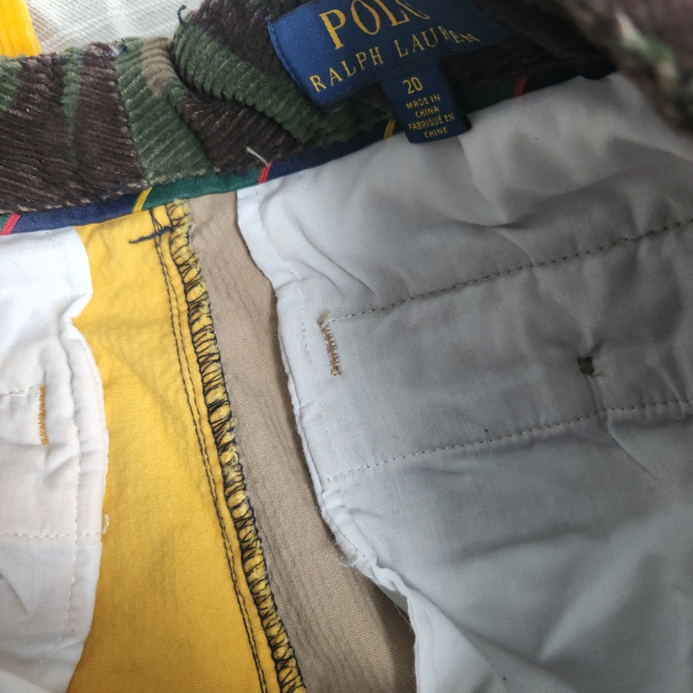 Polo by Ralph Lauren Boys Camouflage and Navy Yellow And Tan Pants - Picture 13 of 16